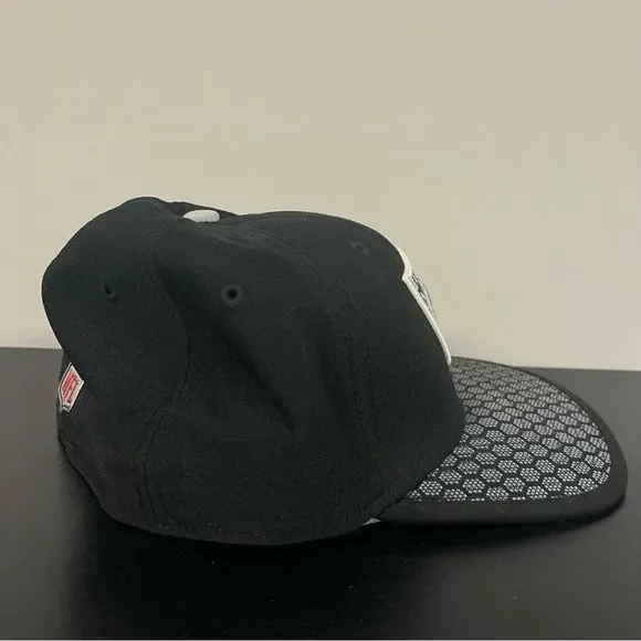 Las Vegas Raiders New Era Hat fitted medium/large black gray bill 39thirty Cap - Picture 4 of 6